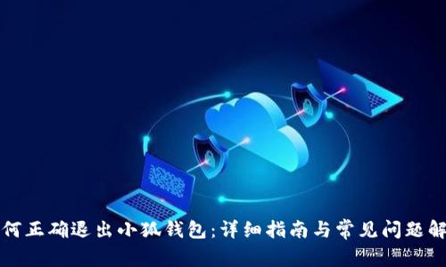 如何正确退出小狐钱包:详细指南与常见问题解答