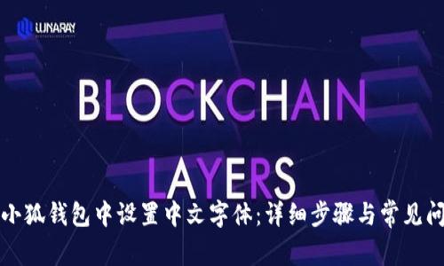 如何在小狐钱包中设置中文字体:详细步骤与常见问题解答