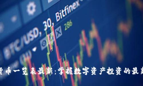 加密货币一览表最新:掌握数字资产投资的最新动态