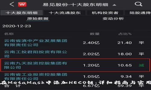 如何在MetaMask中添加HECO链：详细指南与实用技巧